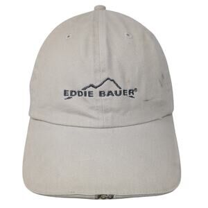Eddie Bauer Strapback Hat Beige One Size Embroidered LED Light Outdoor